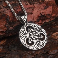 İdol Avm Viking Vintage Celtic Düğüm Erkek Kolye Çelik Iskandinav Takı