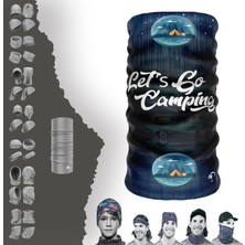 E-Taktik Let's Go Camping Yazılı Boyunluk Maske Baf Bandana