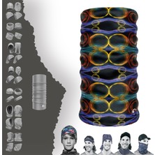 E-Taktik Daire Temalı Boyunluk Maske Baf Bandana