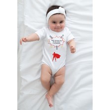 Nino Store Süper Kahraman Babam Baskılı Hediyelik Bebek Giyim Body Zıbın