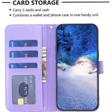 Colorful Shop Huawei Mate 60 Için Flip Case Cüzdan Kart Yuvaları Tutucu Kickstand Yonca Pu (Yurt Dışından)