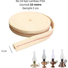 Coppermall Gaz Lambası Fitili Uzunluk 10 Metre Genişlik 2 cm No 14 Büyük Boy Lambalar Için Uygundur