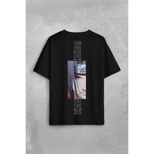 Kendim Seçtim Anime Itachi Uchiha Naruto Manga Konoha Sharingan Baskılı Unisex Oversize T-Shirt