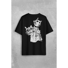 Kendim Seçtim Jester J Smile Venom Gothic Maske Mask Sokak Sırt Ön Baskılı Oversize Tişört Unisex T-Shirt