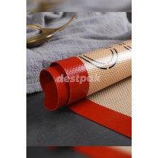 Destpak Fırınlanabilir Yıkanabilir Kendinden Yağlı Silikon Pişirme Matı - Silpat - Makaron Kurabiye 40 X 30 Cm