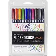Tombow Fudenosuke Brush Pen Fırça Uçlu Kalem 10LU Set