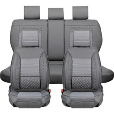 Startcar 
Seat Cordoba Uyumlu Deri Oto Koltuk Kılıfı Ön Arka Set Füme Atlas Model Sc