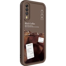 Fibaks Samsung Galaxy A50 Kılıf Kamera Korumalı Yumuşak Kenarlı Coffee Lansman Kapak