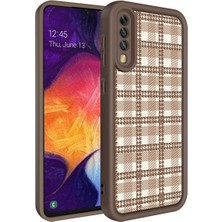 Fibaks Samsung Galaxy A50 Kılıf Kamera Korumalı Yumuşak Kenarlı Coffee Lansman Kapak