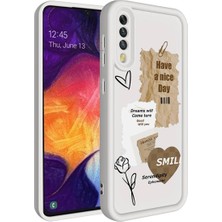 Fibaks Samsung Galaxy A70 Kılıf Kamera Korumalı Yumuşak Kenarlı Coffee Lansman Kapak