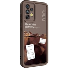 Fibaks Samsung Galaxy A32 4g Kılıf Kamera Korumalı Yumuşak Kenarlı Coffee Lansman Kapak