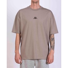 Kappa Authentic Asterys Erkek Kahverengi Regular Fit Tişört