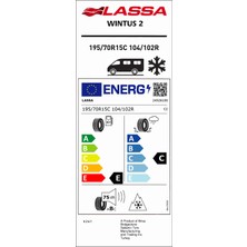 Lassa 195/70 R15C 104/102R Wintus 2 Kış Lastiği (Üretim Yılı: 2024)