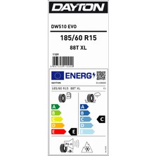 Dayton 185/60 R15 88T Xl Dw510E Kış Lastiği (Üretim Yılı: 2024)