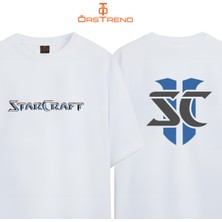Ors Trend Starcraft Baskılı Oversize Tişört