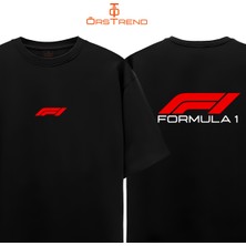 Ors Trend Formula 1 Baskılı Oversize Tişört