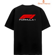 Ors Trend Formula 1 Baskılı Oversize Tişört