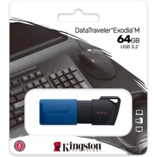 Kingston Dtxon 64GB USB 3.2 Flasbellek Datatraveler DTXM64GB