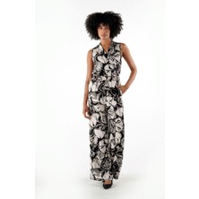 Alexander Gardi Kruvaze Yaka Desenli Kolsuz Tulum (B24-1431 00)