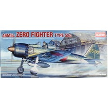 Academy 12493 1/72 Ölçek, Japon Zero Type 52C (A6M5C) Savaş Uçağı, Plastik Model Kiti