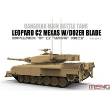 Meng TS-041 1/35 Ölçek Kanada Leopard C2 Mexas, Dozer Bıçaklı Ana Muharebe Tankı, Plastik Model Kiti