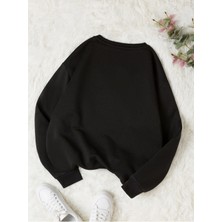 Formatik  Rockstar Baskılı Bisiklet Yaka Sweatshirt