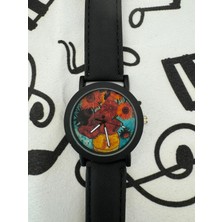 Herşey Nota Vincent Van Gogh Sunflowers Unisex Kol Saati