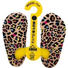 Mood Club Colorful Leopard Patterned Kaydırmaz Deniz ve Havuz Patiği