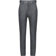 Yakamel Erkek Regular Rahat Kalıp Yüksek Bel Likralı Kumaş Okul Pantolonu