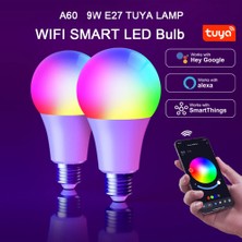 The Wlue Rgb Wifi Akıllı Ampül App Kontrol 9W E27 Duy 2700K-6500K 900 Lümen Tuya Destekli