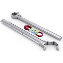 Asvera 51mm Yuvarlak Küpeşte Balkon Çamaşırlık - DİKKAT: Sadece Yuvarlak Korkuluklar İçindir