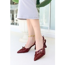 Shemard Liwan Bordo  Topuklu Ayakkabı