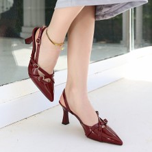 Shemard Liwan Bordo  Topuklu Ayakkabı