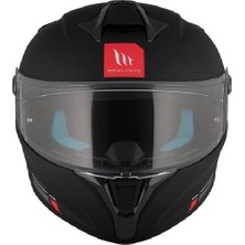 mt Helmets Targo S Black Matt Solid A1 Motosiklet Kaskı