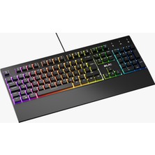 Sarftech Bilek Destekli Rgb Red Switch Türkçe Q Gaming Oyuncu Mekanik Klavye Bkb5