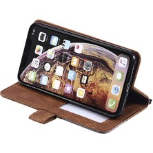 Mellow Shop IPhone Xs Max Pu Deri Kart Tutucu Kickstand Manyetik Cüzdan (Yurt Dışından)