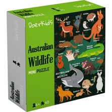 DoerKids Avustralya Vahşi Yaşam Eğitici Mini Puzzle