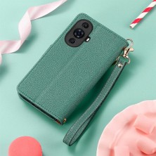 Mellow Shop Huawei Nova 11 Için Kılıf Fermuar Cüzdan Aşk Deri Kılıf Kordon (Yurt Dışından)