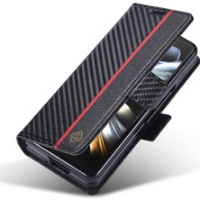 Mellow Shop Samsung Galaxy Z Için Kılıf Fold 3 Deri Folio Flip Case Tam Koruma (Yurt Dışından)