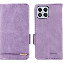 Mellow Shop Onur X8 Deri Folio Flip Case Kart Ekleme Koruyucu Tam Için Kılıf (Yurt Dışından)