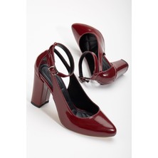 Shemard Lillian Topuklu Bordo  Topuklu Kadın Ayakkabı