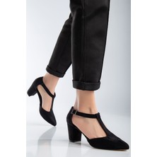 Shemard Niven Siyah  Topuklu Kadın Ayakkabı