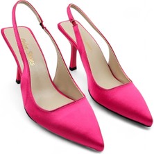 Melen Shoes Ember Pembe Şık ve Zarif Kadın Stiletto Topuklu Ayakkabı