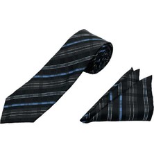 Brianze Premium Ahşap Kutulu 2'li Kravat Mendil Set