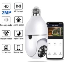 Smith Ampul Kamera Harekete Duyarlı Gece Görüşlü Kablosuz Bebek İzleme Kamerası Güvenlik Akıllı Wifi