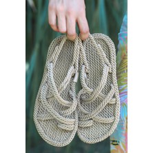 Almina Vizon Halatlı Sandalet