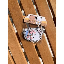 EyER Shoping Kawaii Ayı Paketli Tekli Sticker Etiket Set