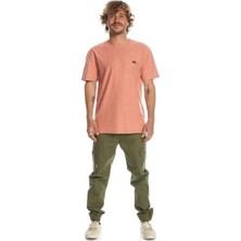 Quiksilver Slub Roundneck Erkek Turuncu T-Shirt