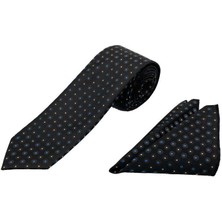 Brianze Premium Ahşap Kutulu 2'li Kravat Mendil Set