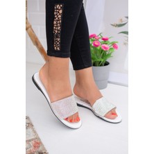 Shemard Sise  Gümüş Beyaz  Kadın Terlik